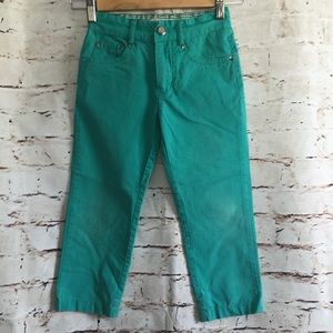 Isaac Mizrahi Girls Bright Green Jeans